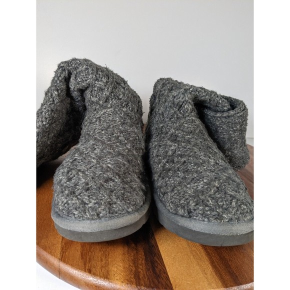 UGG Australia Lattice womens boots Size 7 Tall Knit Gray SN 3066 Winter Shoes - Picture 9 of 11